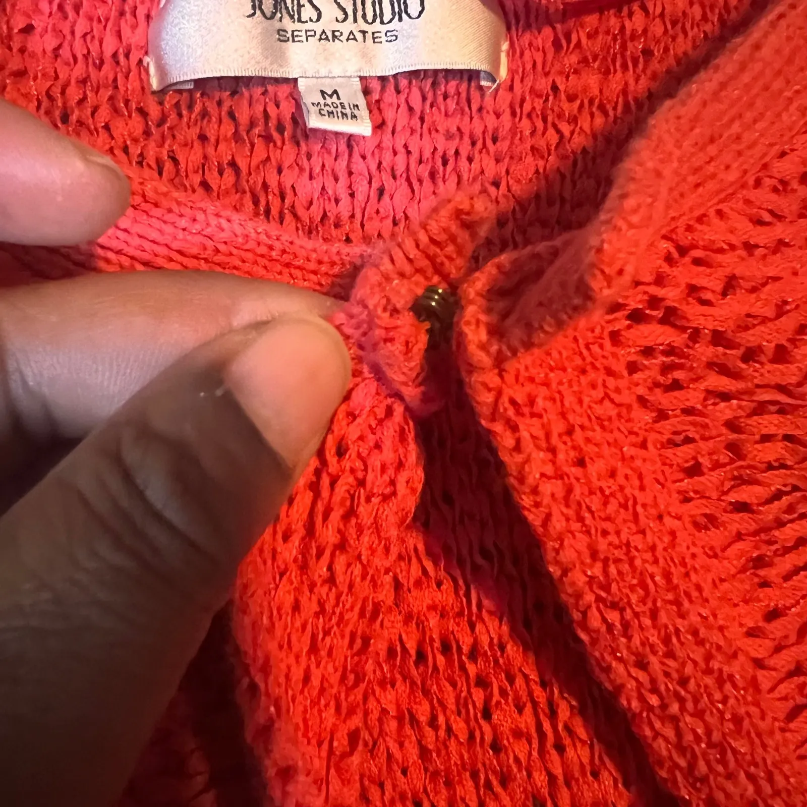 Jones Studio Separates‎ Coral Knit Blazer Women's Medium Career Jacket - Image 4