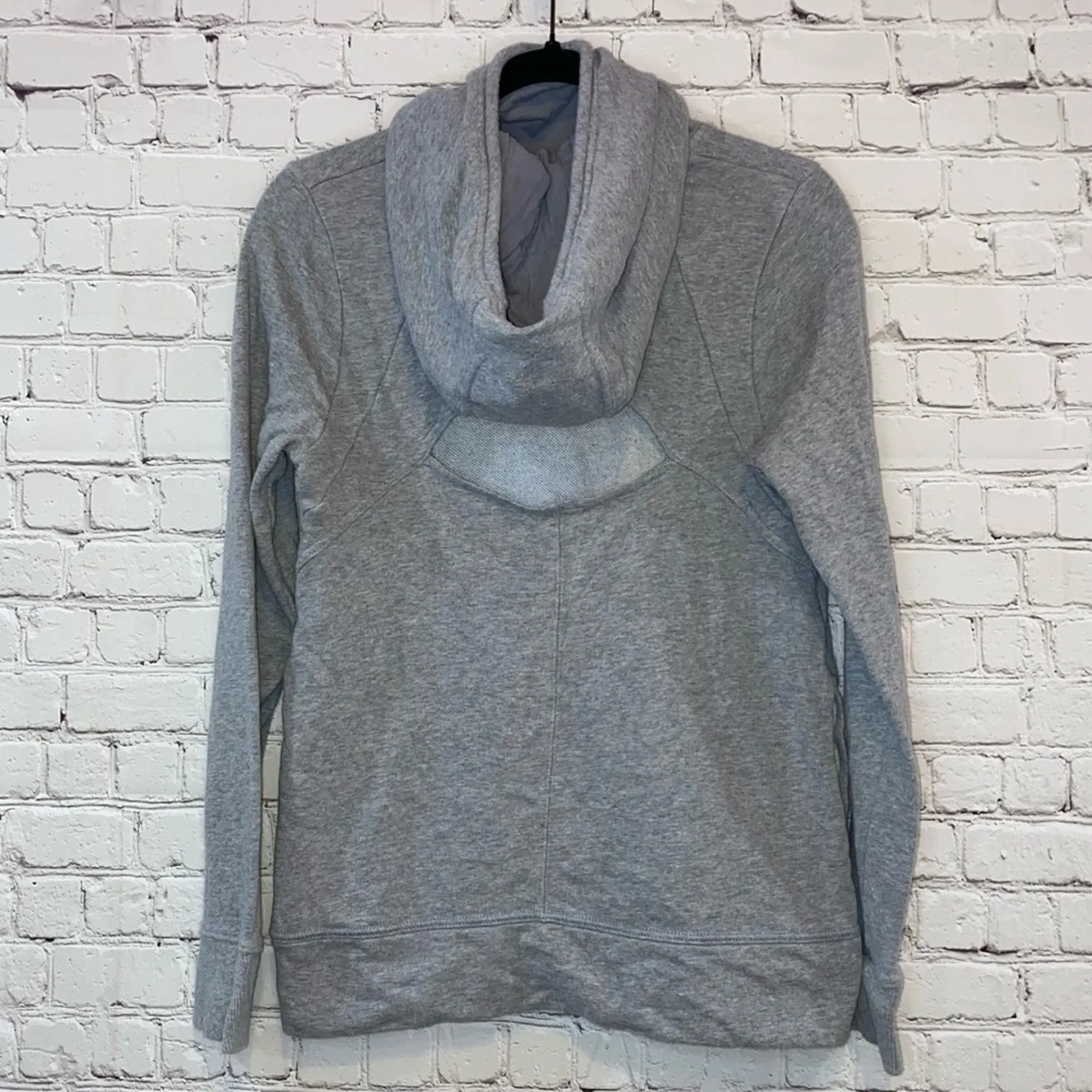 Under Armour Gray Hole in Back Cowl Neck Hoodie - Image 4
