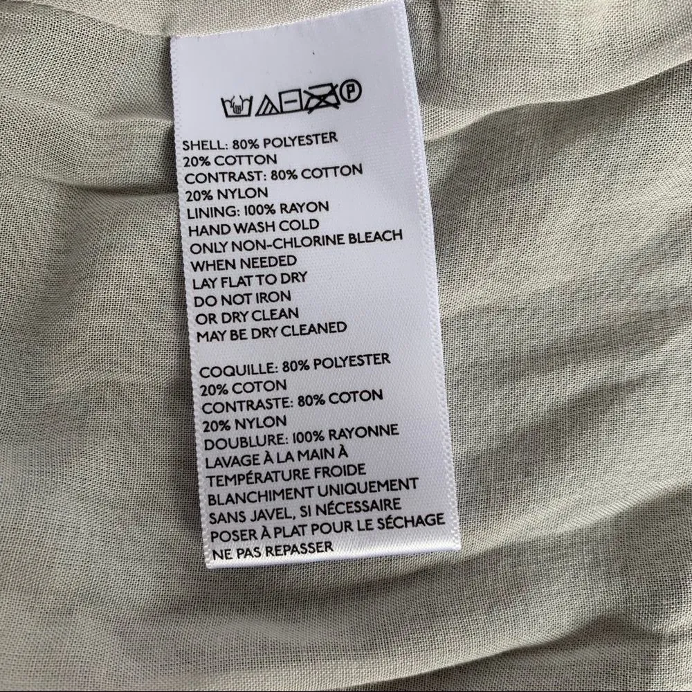 ANTHROPOLOGIE Blue & White Paisley Mini Dress S - Image 4