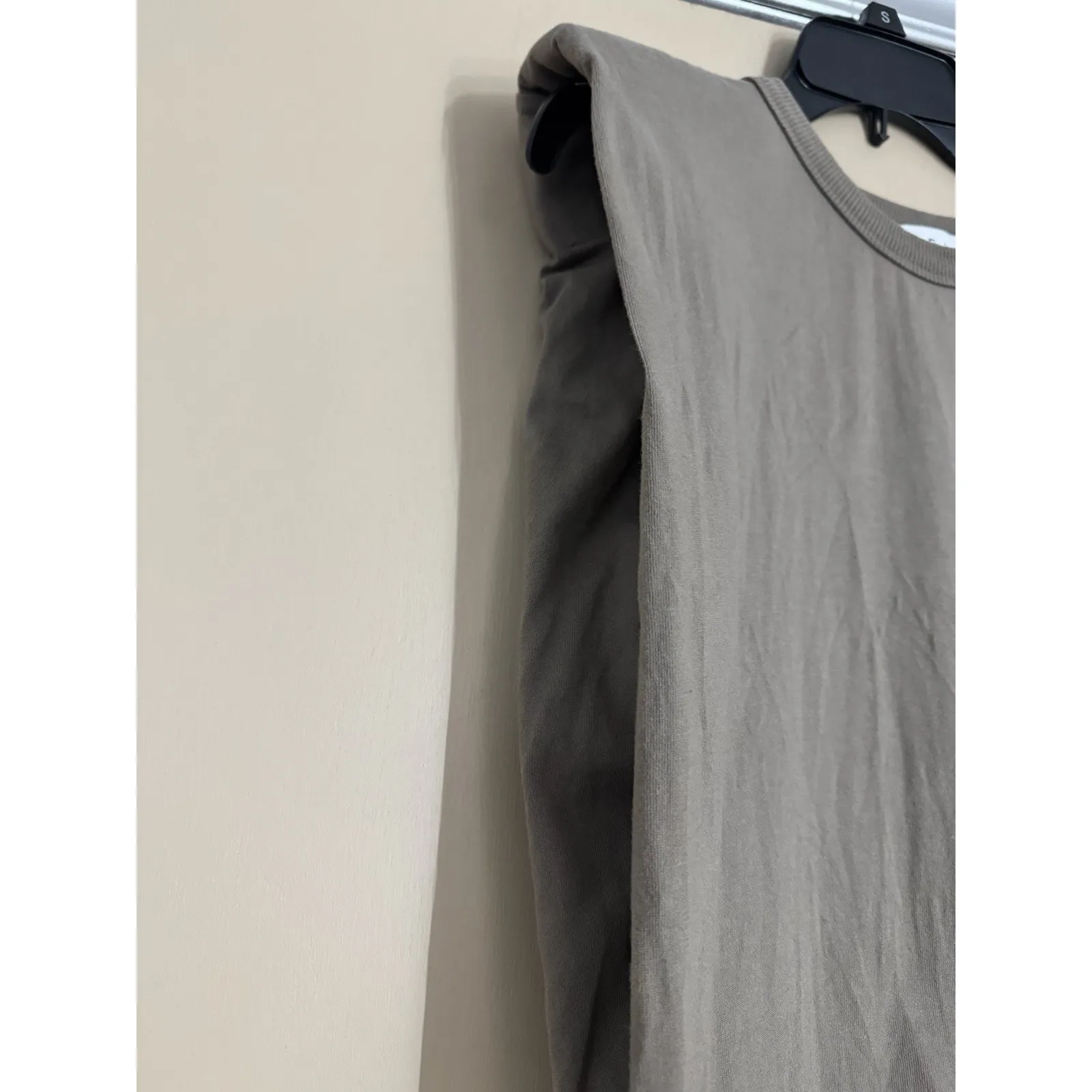 The Frankie Shop Khaki Cotton Pullover Boxy T - Image 5