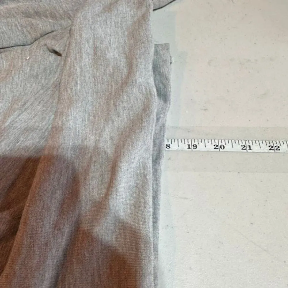 NWT MinkPink Women's Tie Front Mock Neck Pullover Sweatshirt Gray Marled Size XS - Image 12