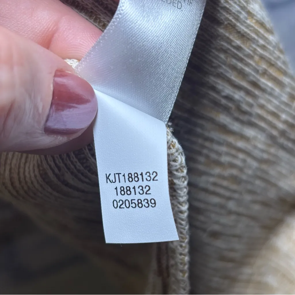 J Jill Pure Jill Sweater Womens Small Petite Oatmeal Linen Cotton Cardigan NWT Tan Size undefined - Image 10