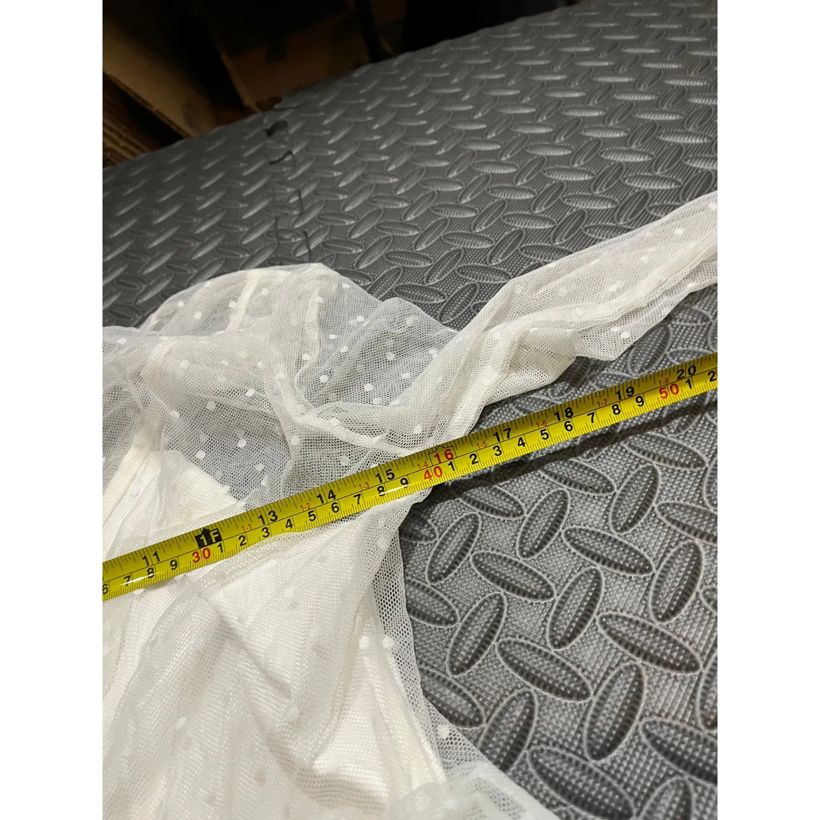 Tularosa Blue Moon Dress in Ivory Womens Fairycore Layered Shear Dress Medium - Image 6