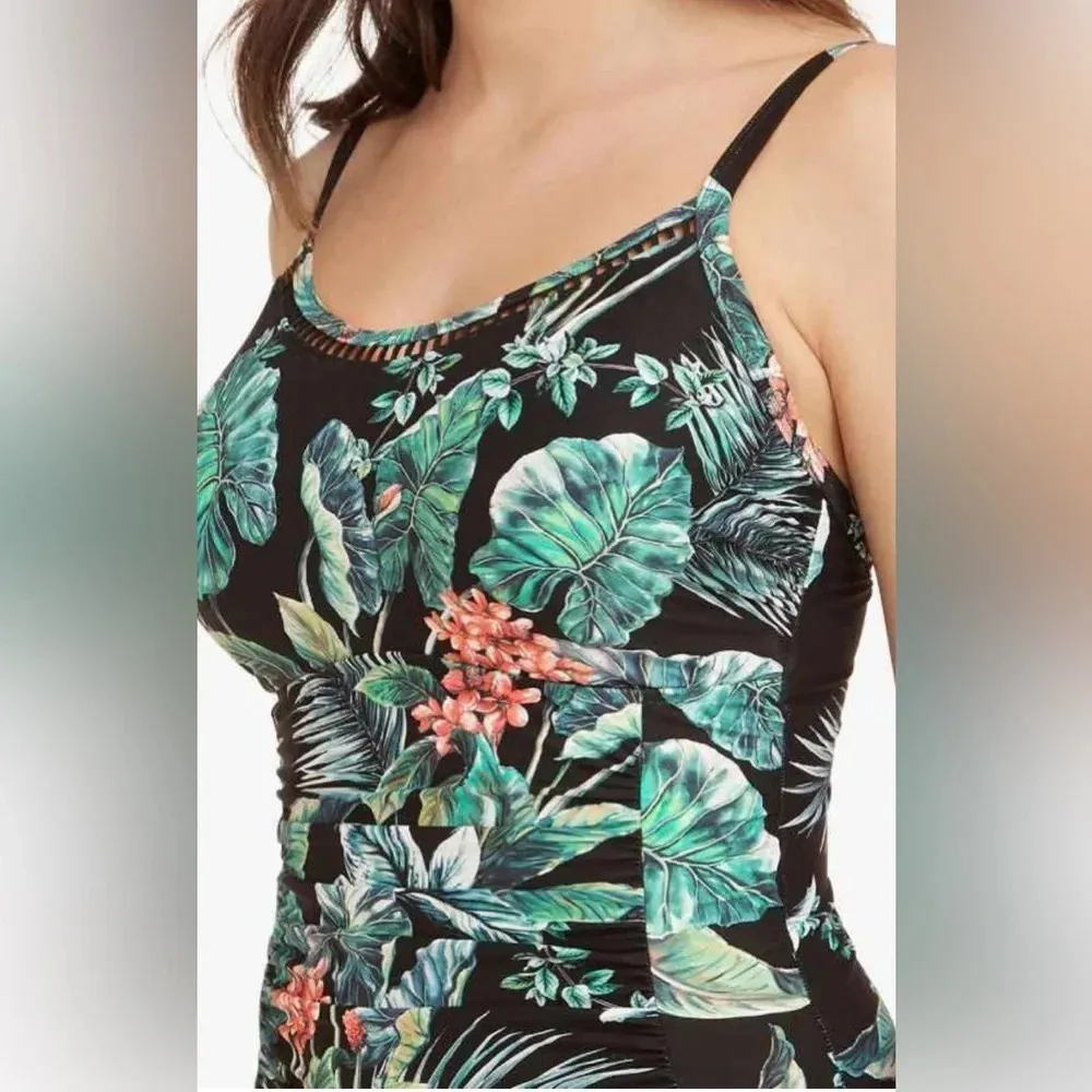 Sea Level Australia Tango DD/E cup bralette Singlet black tankini swim top Size 6 - Image 3