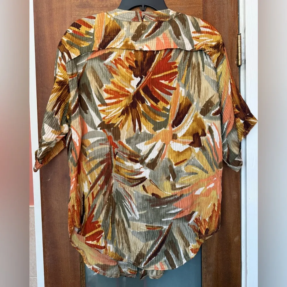 Escada Vintage 80’s Silk Tropical Floral Abstract 2pc Skirt Set - Image 7