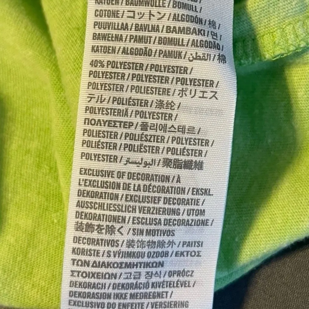 Vintage Abercrombie & Fitch Lime Green T-Shirt Medium Women - Image 6