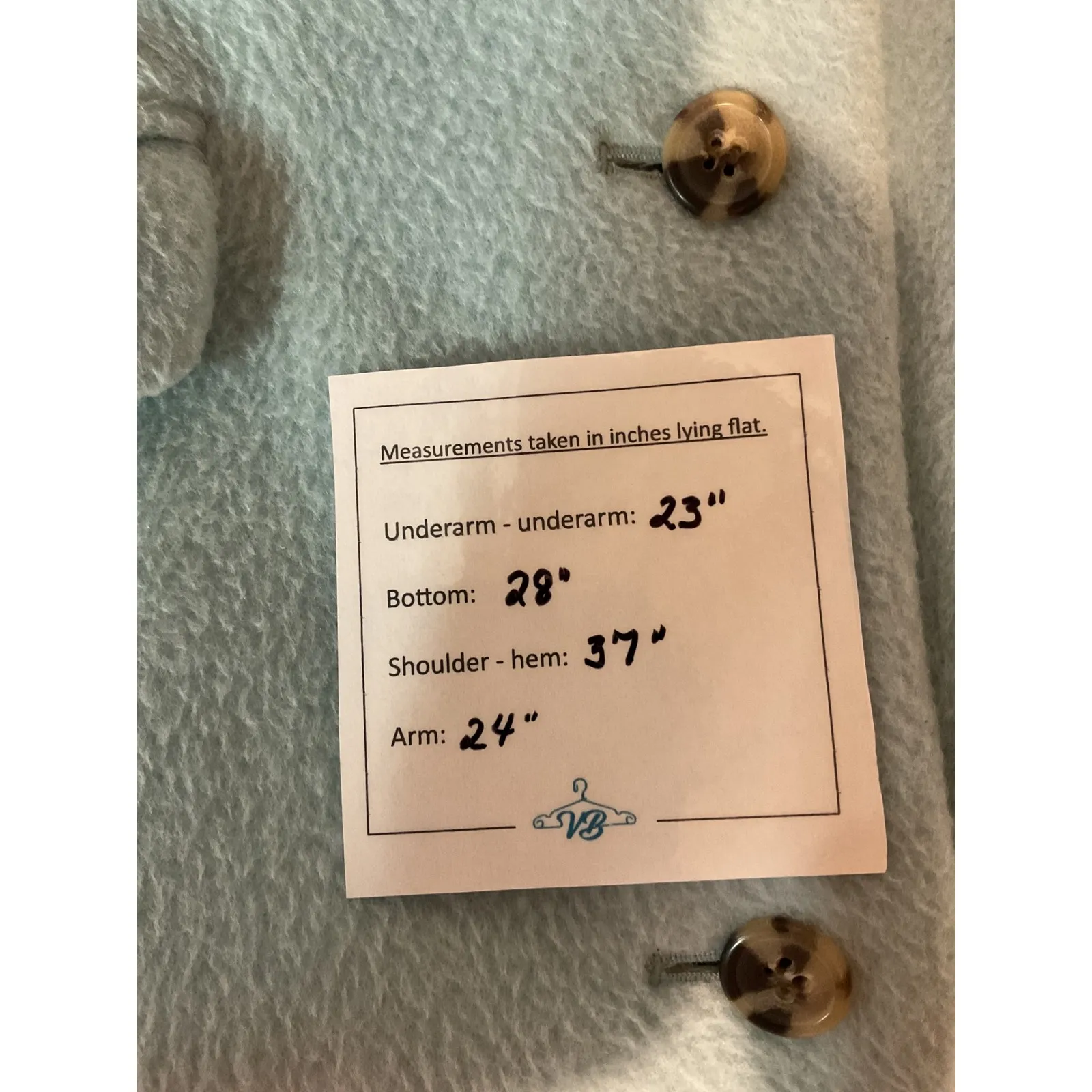 Talbots Women's Collared Long Sleeve Single-Breasted Overcoat Jacket Size 14P - Image 6