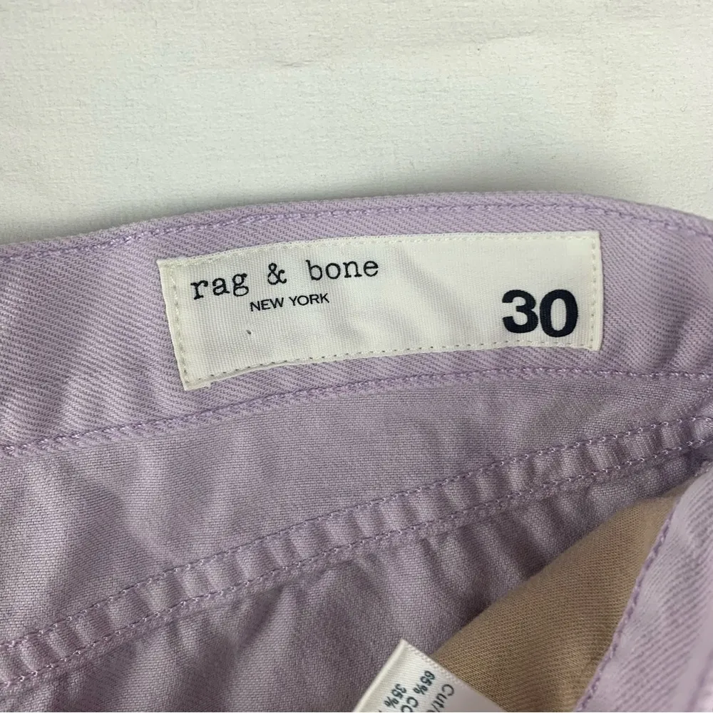 Rag & Bone women's size 30 lilac denim Purple Jean Shorts Raw Hem cut off - Image 3