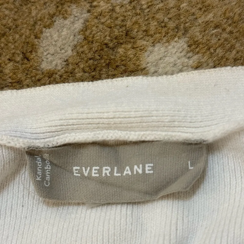 Everlane white cropped tank top women’s size large - Image 4