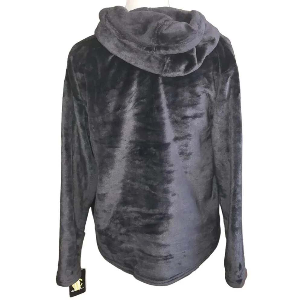 Champion Dark Gray Breathable Fabric Hoodie Size XS - Image 2