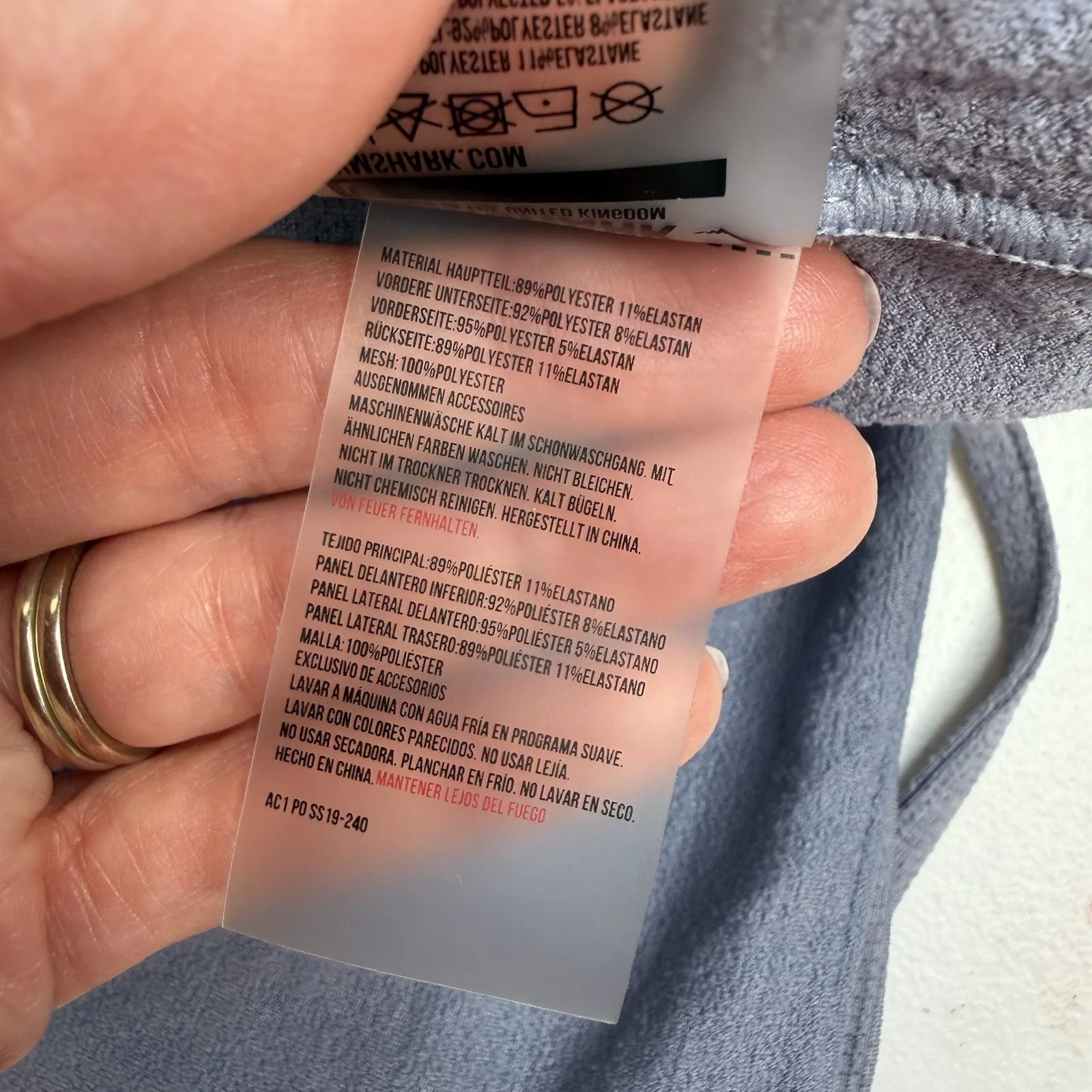 GymShark L Large True Texture Bralette Sport Bra Women’s Purple Medium Support - Image 11