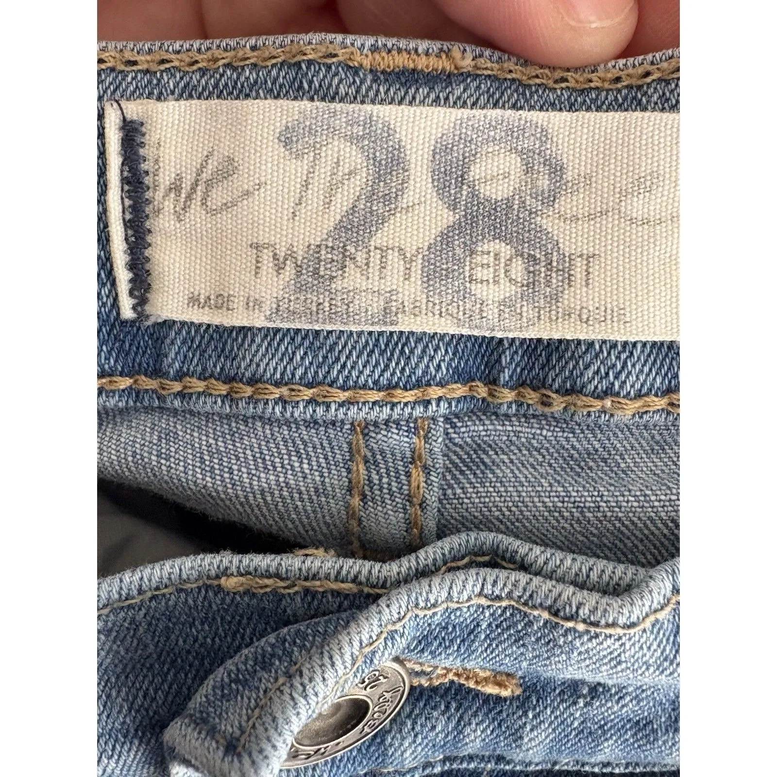 We The Free Great Heights Skinny Jeans Size 28 Distressed Frayed Hem - Image 7