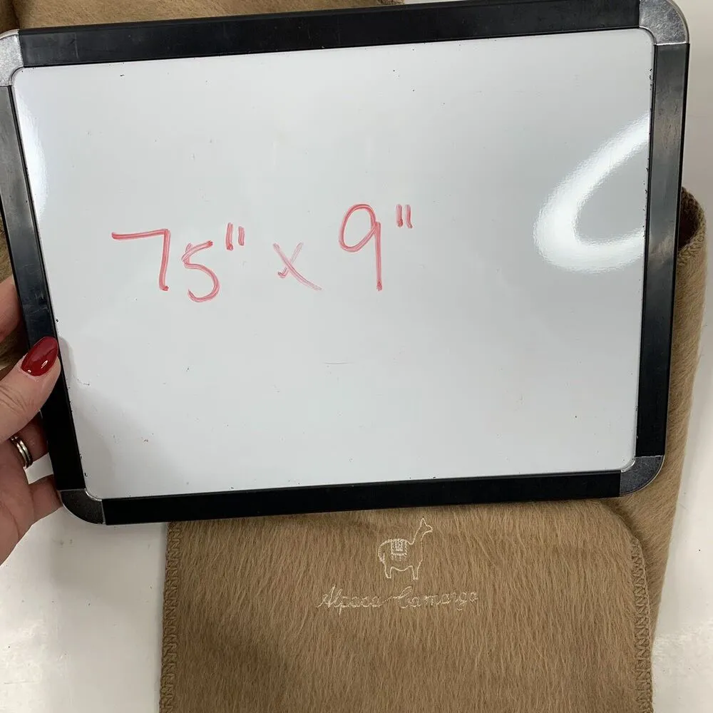 Alpaca Camargo Alpaca Blend Scarf Fringed Hem Wrap Soft & Cozy Beige One Size - Image 8