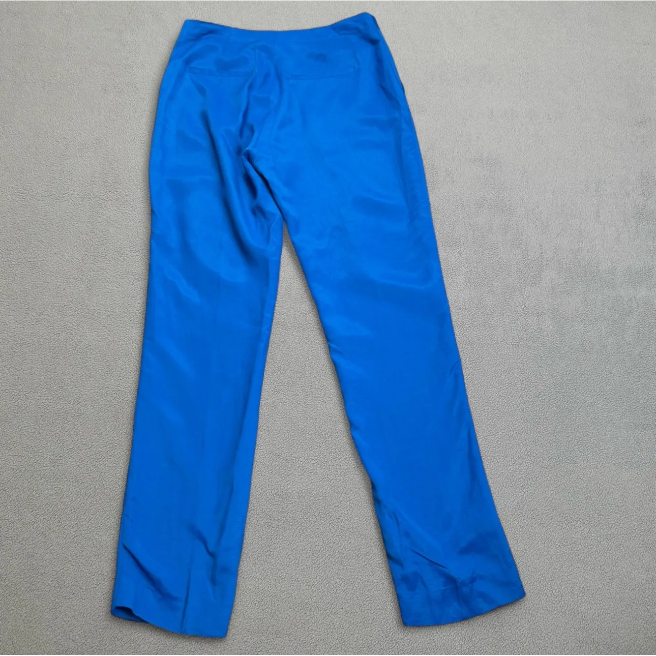 Zara Dress Pants Linen Viscose Blend Womens 30x30 Blue Business Casual Trousers - Image 2