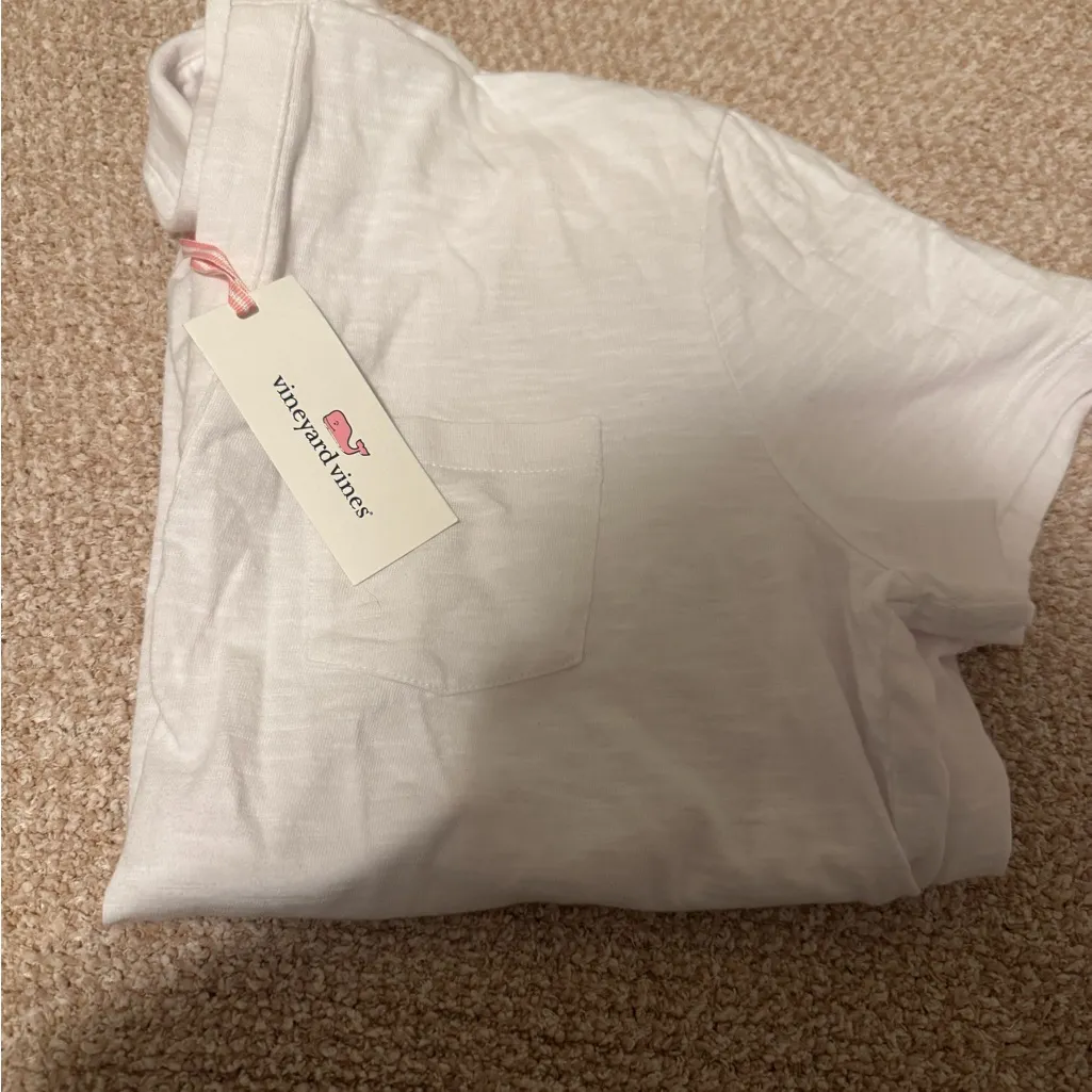 Vineyard Vines White surf Polo Shirt L - Image 4