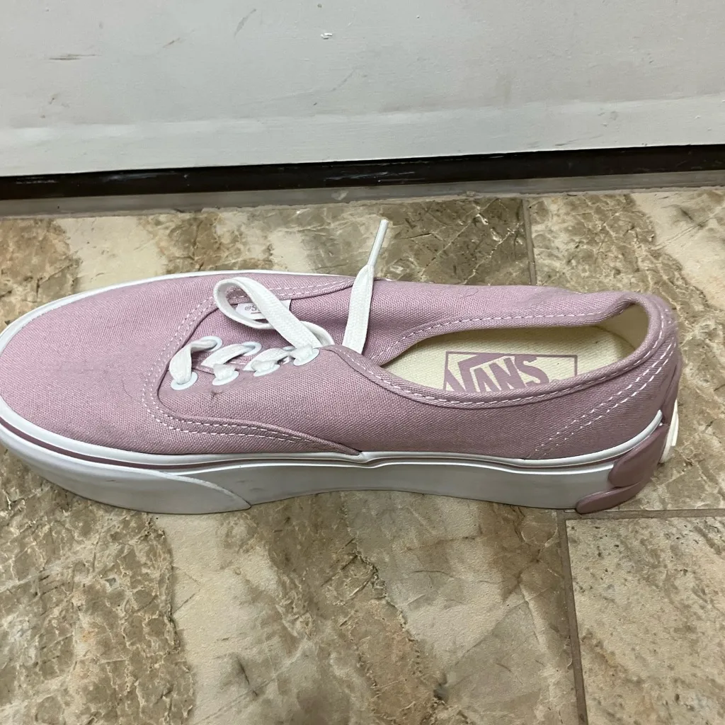Vans Women's Pink Platform Sneakers - Image 9
