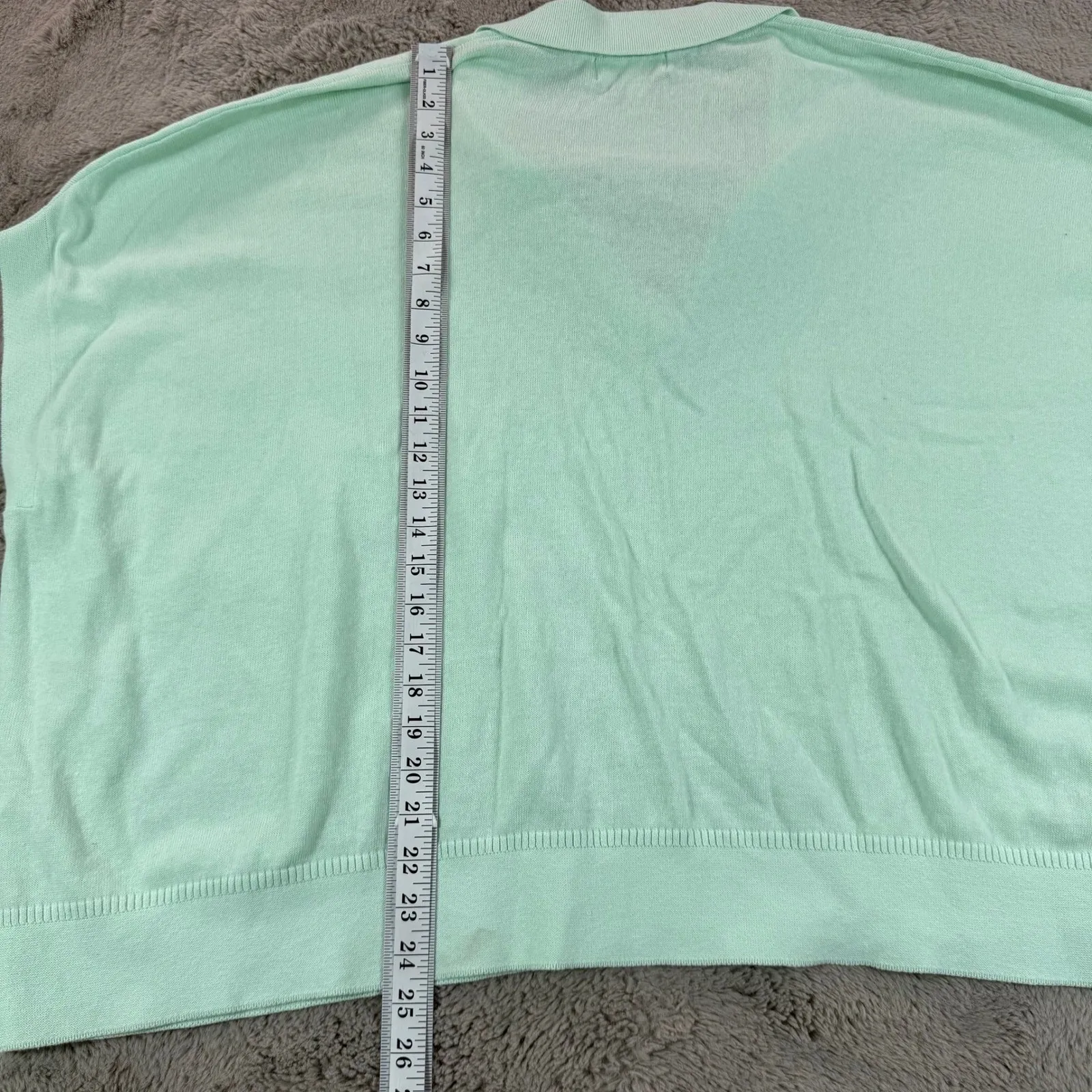 NWOT Banana Republic Women Polo Top XL/XXL Linen Oversized Johnny-Collar Sweater - Image 7