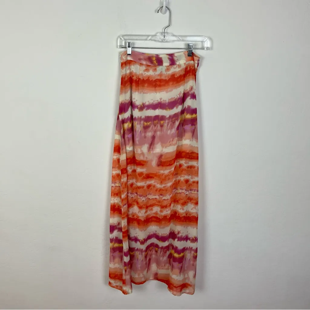Show Me Your MuMu Orange Tie Dye Maxi Skirt - Image 6