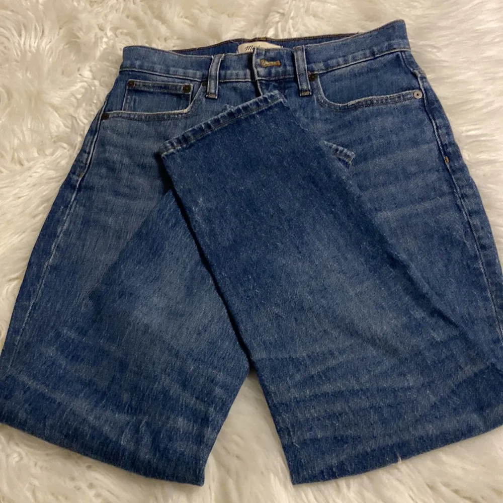 Madewell Indigo Denim Jeans Classic Straight Jean size 26 inseam 25” - Image 11