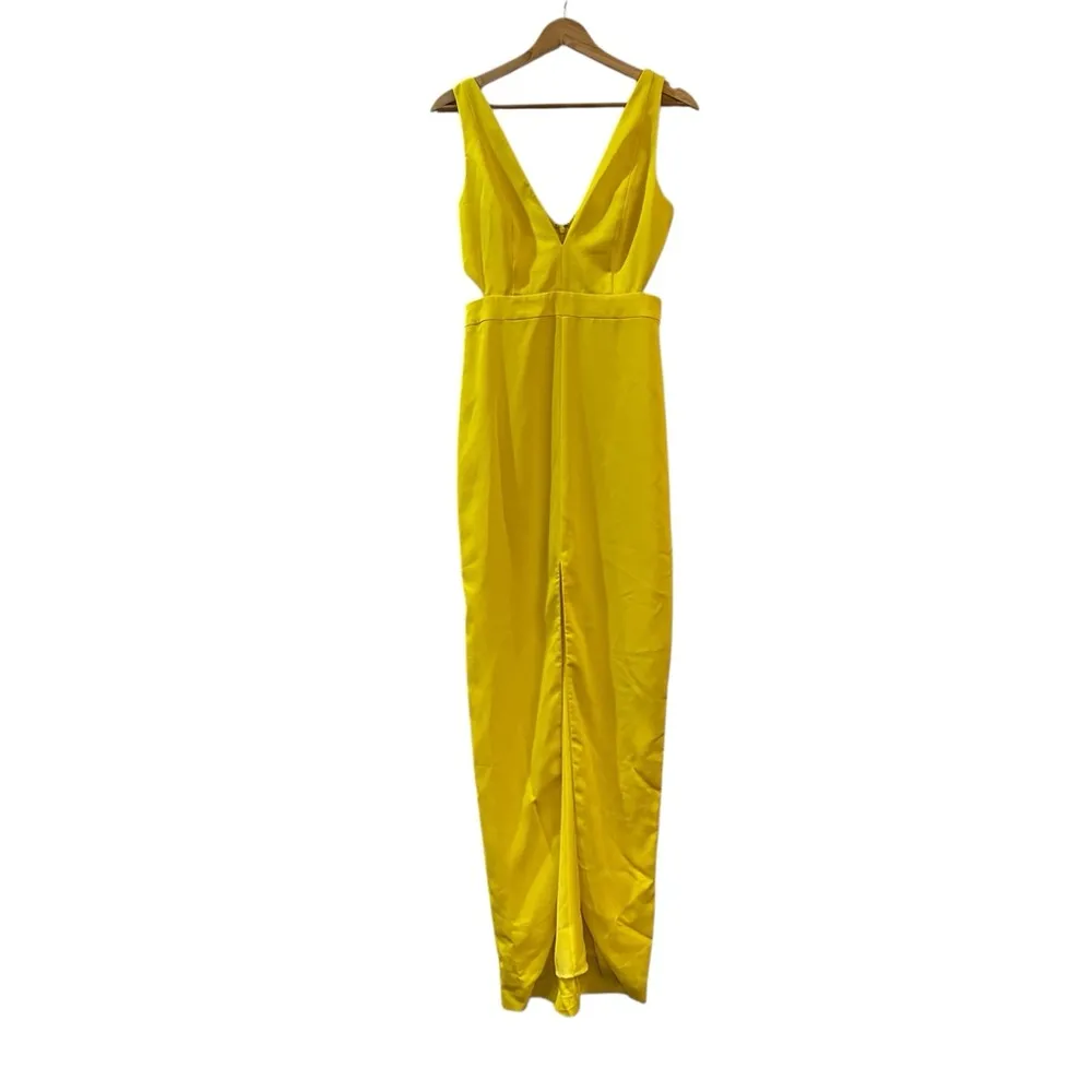 NBD Women's Greta Gown Cut Out Maxi Dress in Yeillow Size Small NWT - Image 2