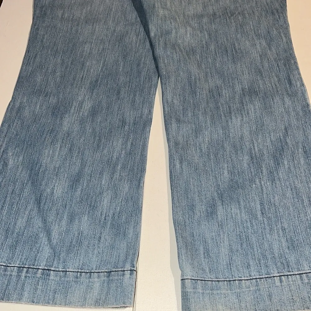 Vintage  Blue Denim Jeans Women's 18 Faded Distressed Y2K - Image 12