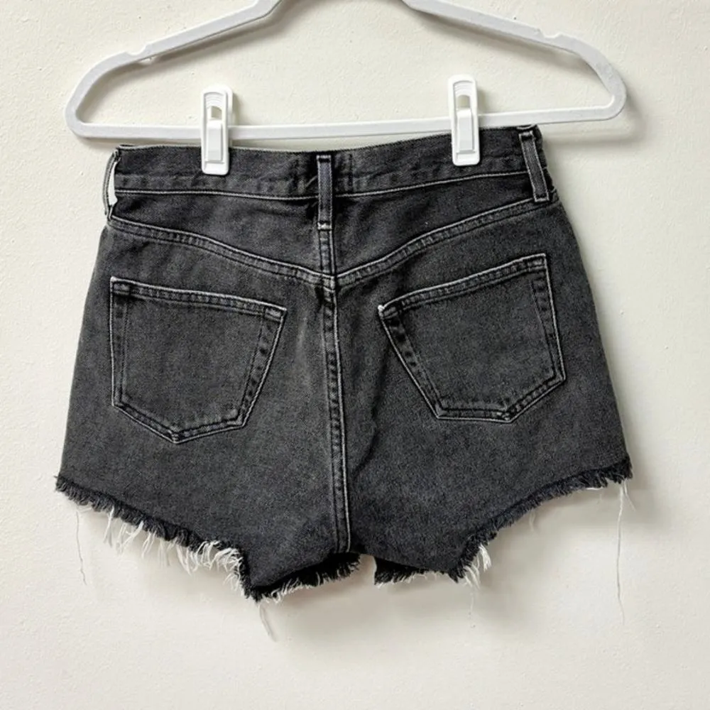 Agolde Micah 100% Cotton High Waisted Frayed Hem Jean Short Helix Womens Size 24 - Image 4