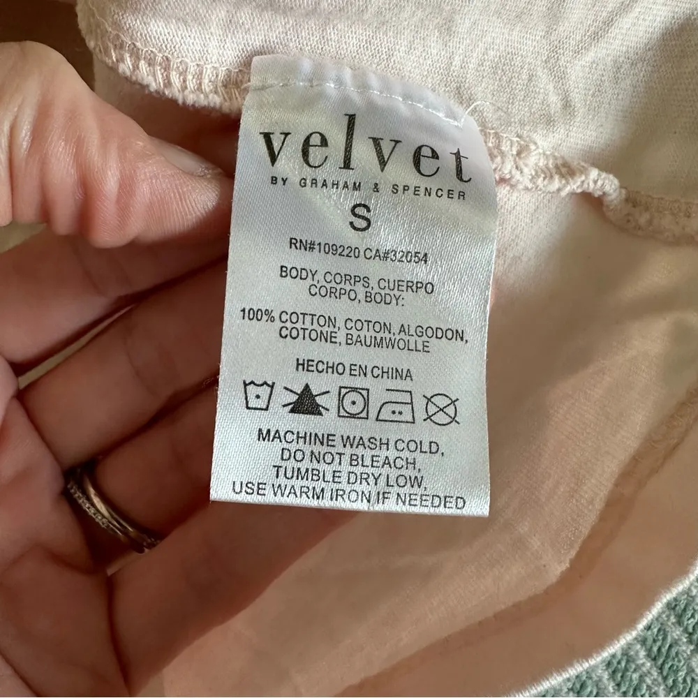 Velvet by Graham & Spencer For Anthropologie Pink Puff Sleeve Top - Image 6