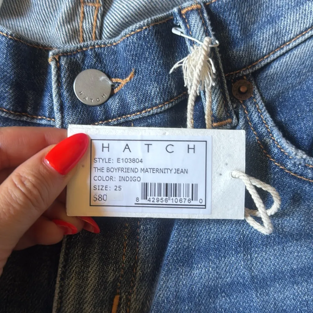 HATCH THE BOYFRIEND MATERNITY JEAN Blue Size undefined - Image 3