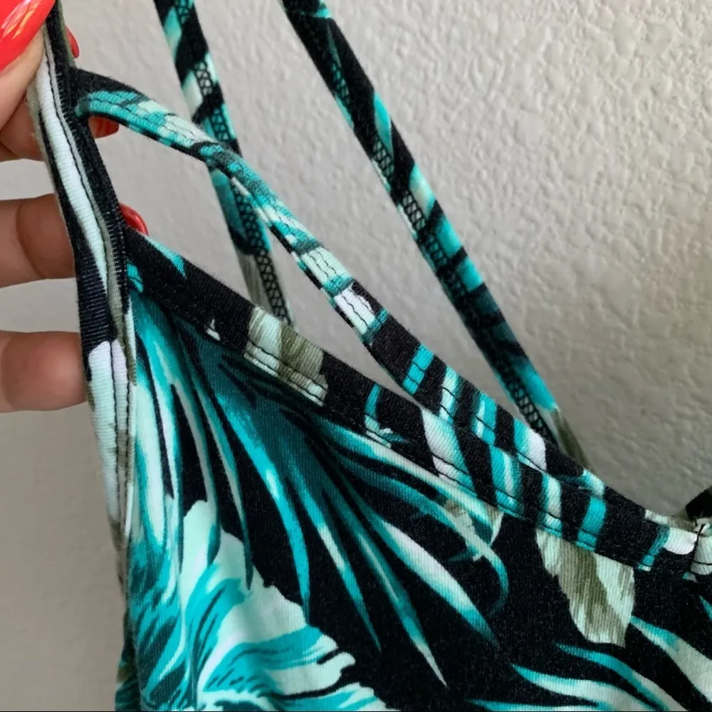 Victoria's Secret PINK Tropical Strappy Dress Skater - Image 7