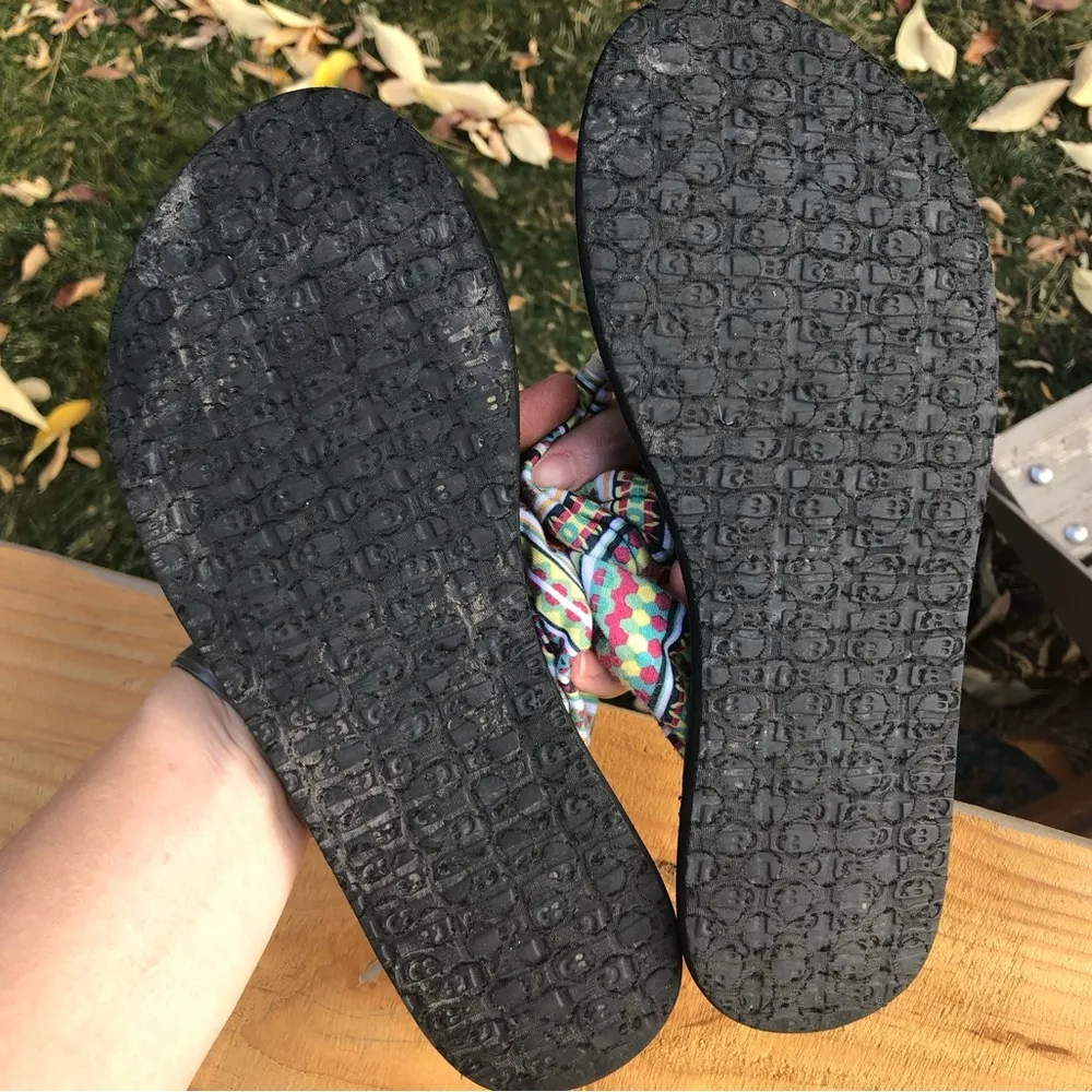 Sanuk Womens Citrus Lanai Blanket Yoga Sling 2 Sandals - Size 7 - Image 6