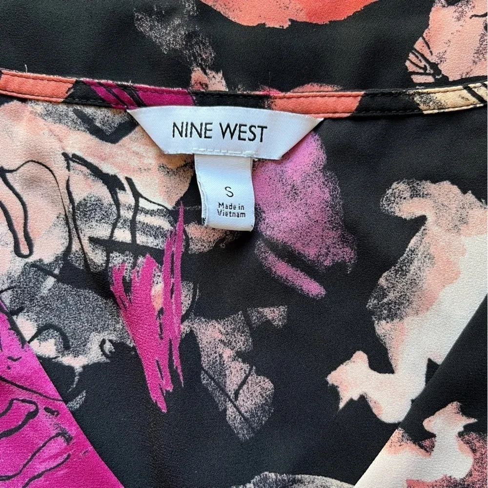 Nine West  Floral Print Lined Top - Image 5