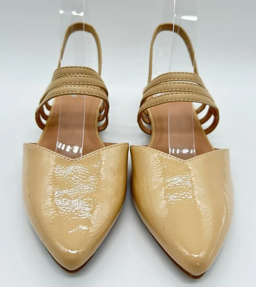 Journee Collection Sandal Womens 7 Tan Brinnery Ballet Flat Sandals - Image 1