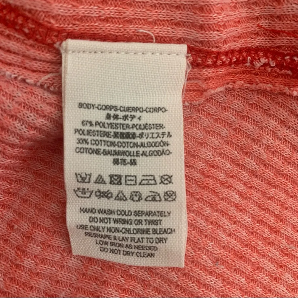 We The Free Kai Henley Waffle Knit Oversized Swing Top Size S - Image 13