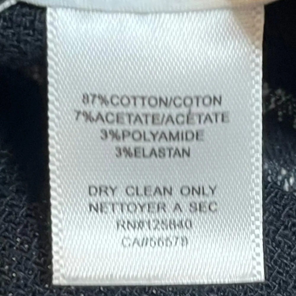 Intermix  Lisa Boucle Striped Jacket Blazer Peplum Biker Women's Size 0 - Image 9