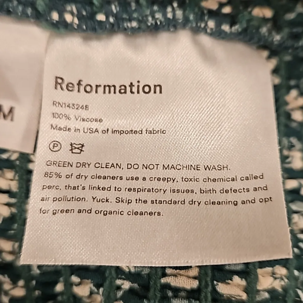 💕REFORMATION💕 Pinto Top ~ Parsley Green Floral Print Medium NWOT - Image 12