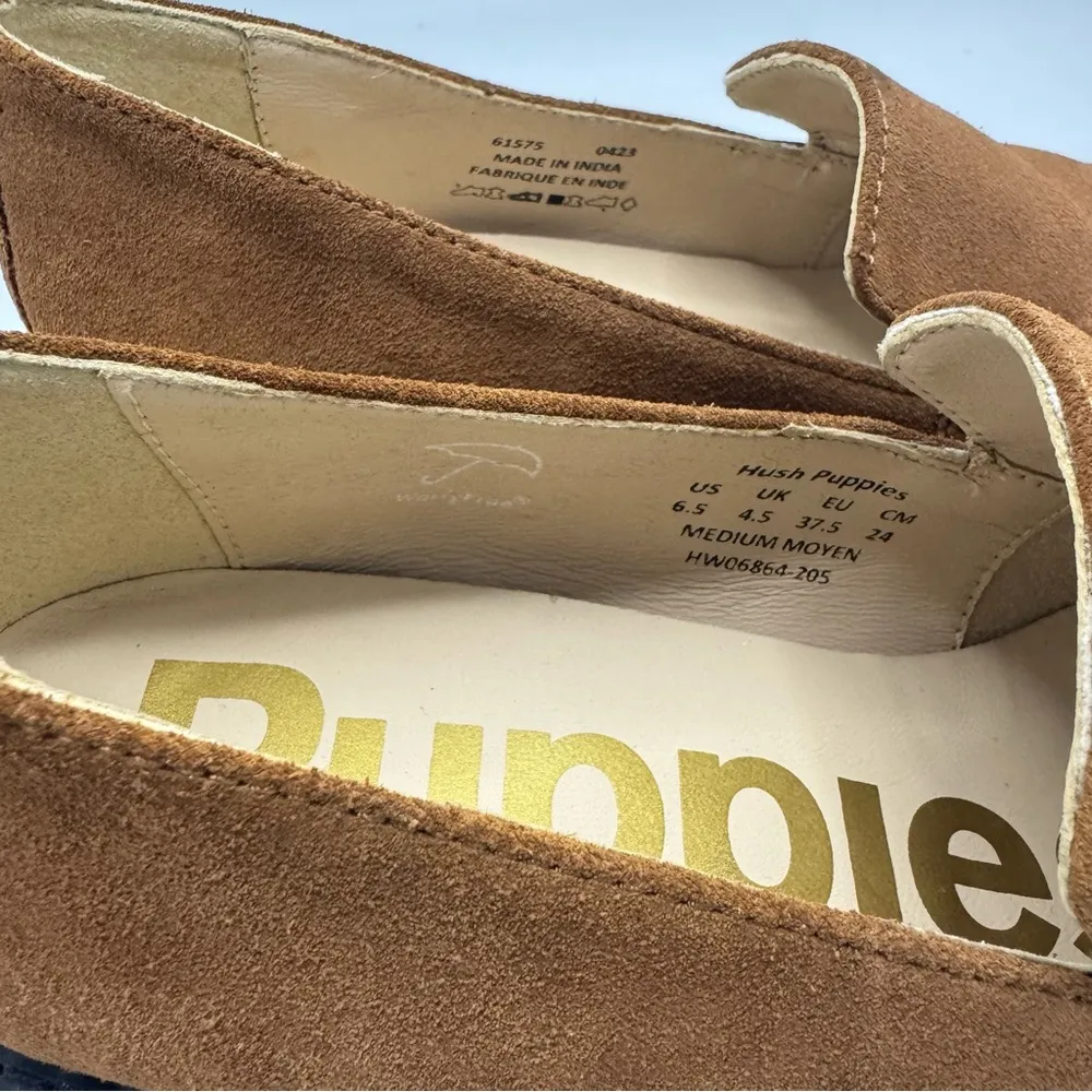 Hush Puppies Lucy Cognac Loafers Size 6.5 Shoes - Image 9