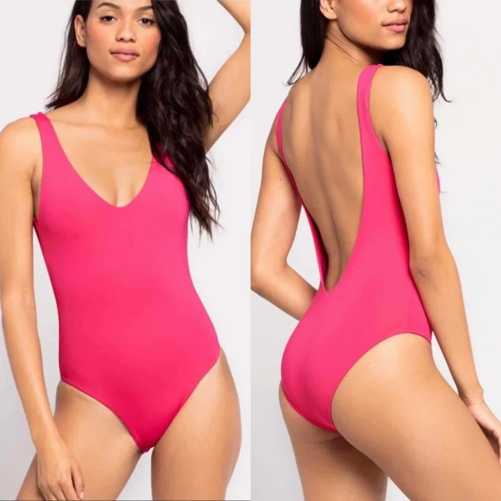 L*Space Arizona Ribbed One Piece Swimsuit Size 4 Pink - Image 3