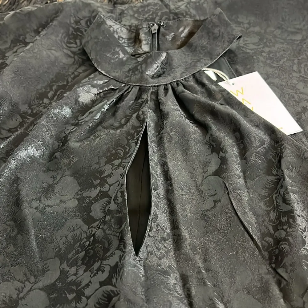 Halter Sleeveless peekaboo Bodice Feathered Hem Small Back Zipper Sexy - Image 7