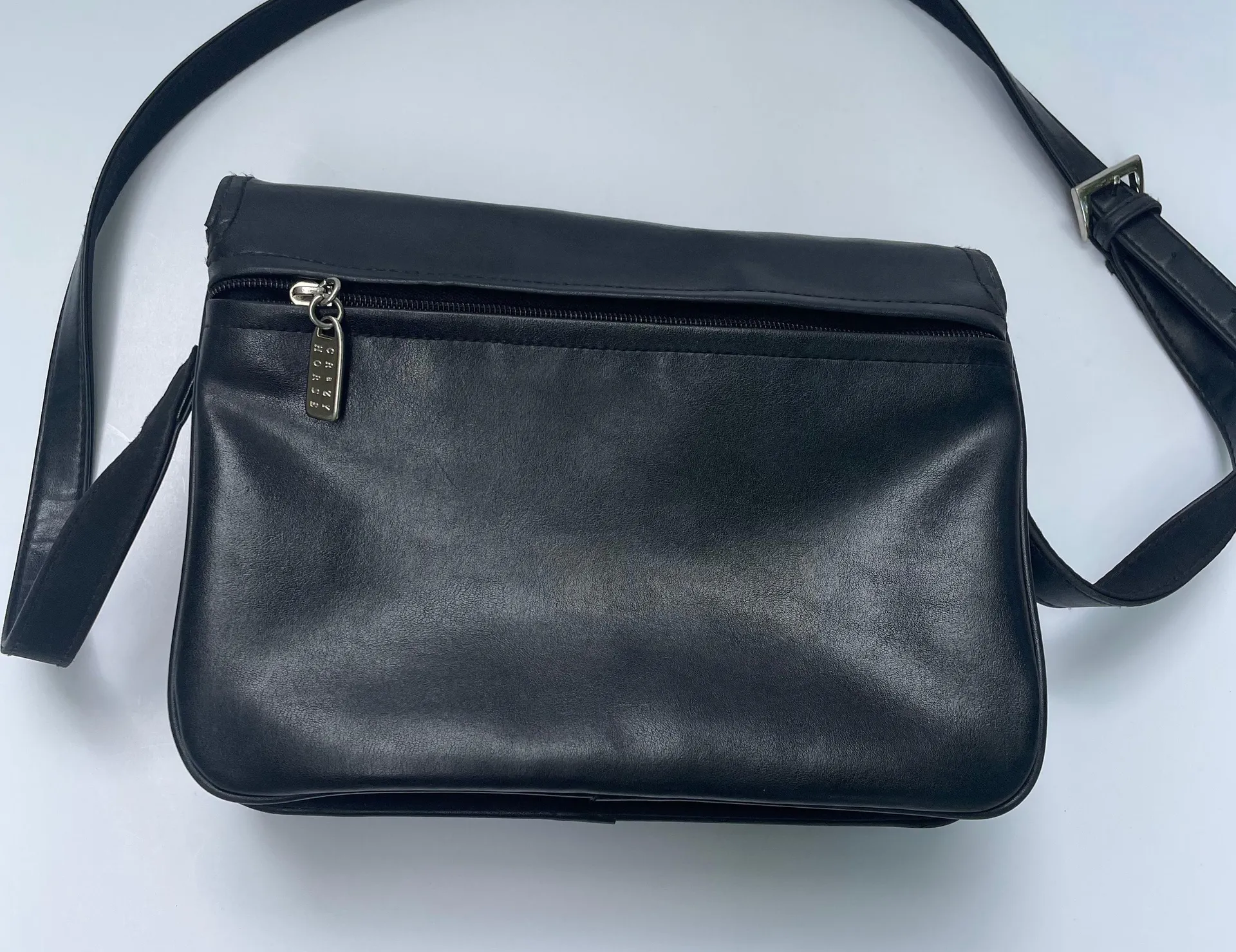 Black Purse Shoulder Bag  Leather Black - Image 11