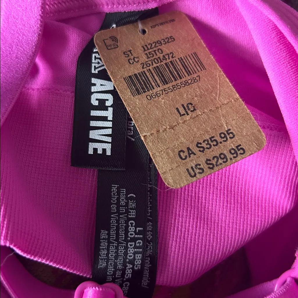 PINK Victoria’s Secret racer back sports bra sz L - Image 5