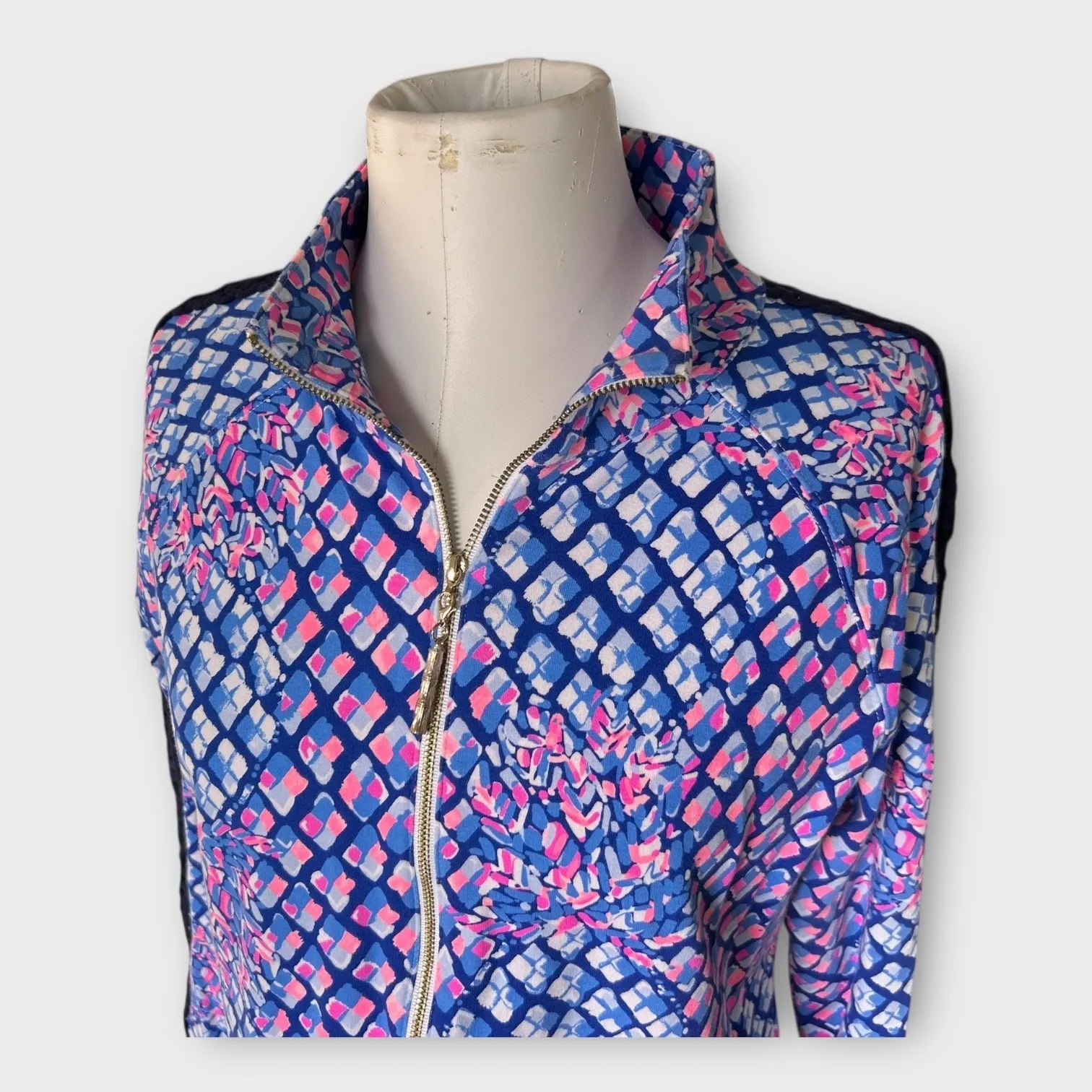 Lilly Pulitzer Skipper Popover 1/4 Zip Toe In Royal Purple Women’s Medium NWOT - Image 6