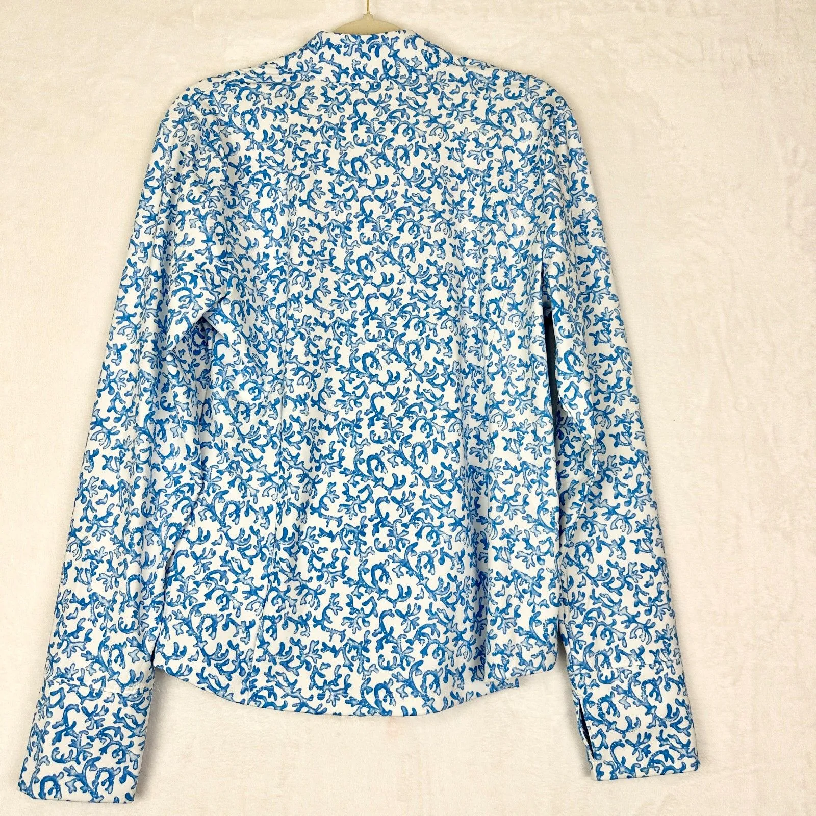 Tommy Bahama Golf Tennis Half Zip Pullover Size XL Coral Reef Pockets Cuffins - Image 3