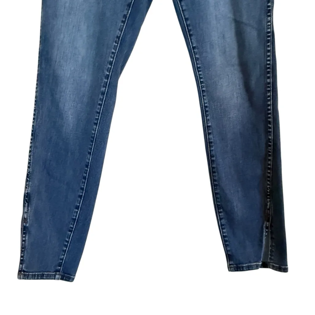 Pilcro Letterpress Mid-Rise Skinny Jeans with Hem Slit Women’s Size 33 Tall - Image 4