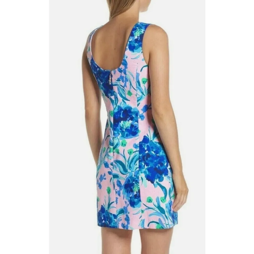 Lilly Pulitzer Mila Stretch Shift Dress Pink Tropics Tint Sweet Pea‎ Size 4 - Image 2