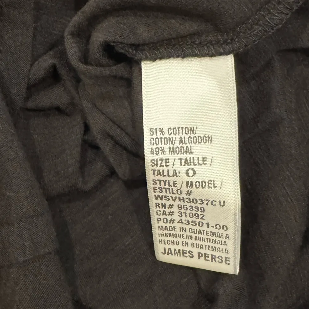 James Perse Standard Classic Black T-Shirt - Black Size 0 - Image 6