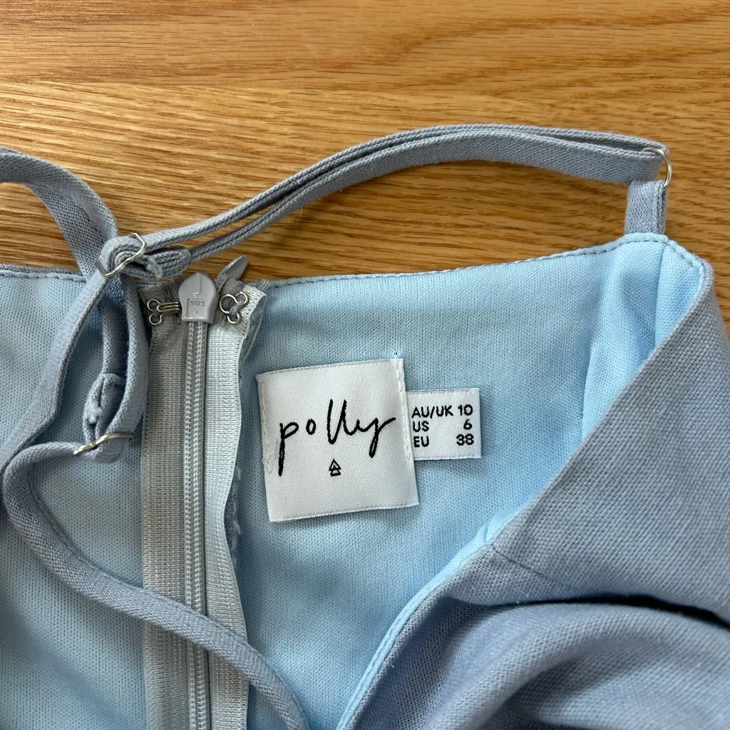 Oh Polly wrap dress Blue Size 6 - Image 2