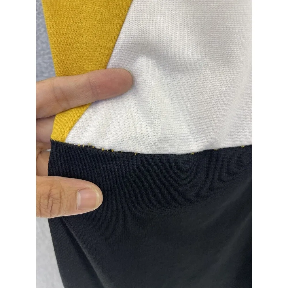 Zara Women's Dress Sleeveless Bodycon Yellow Black Colorblock Small - Image 10