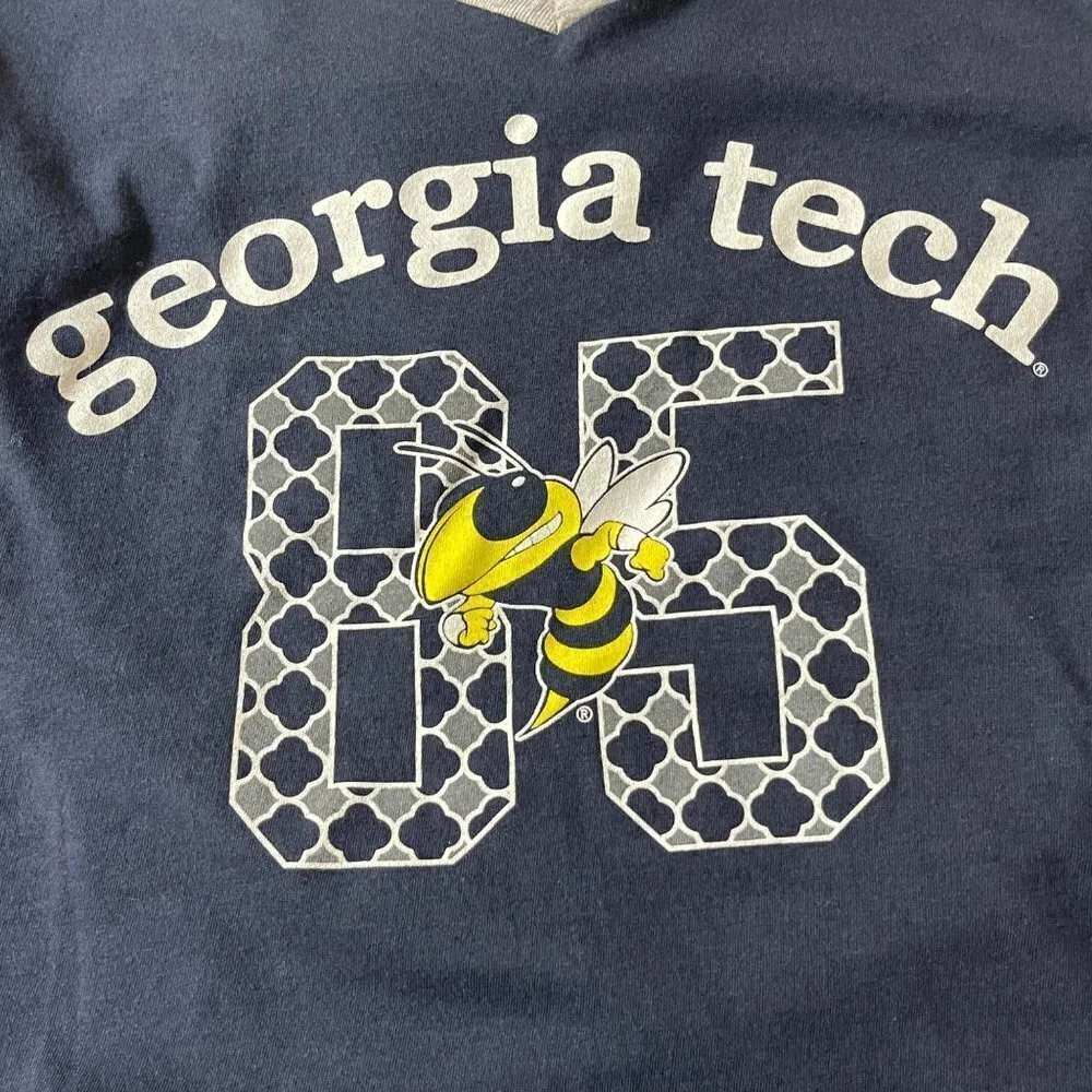 NWOT Camp David Women's Georgia Tech Yellow Jackets Raglan T-Shirt Size M Medium - Image 4