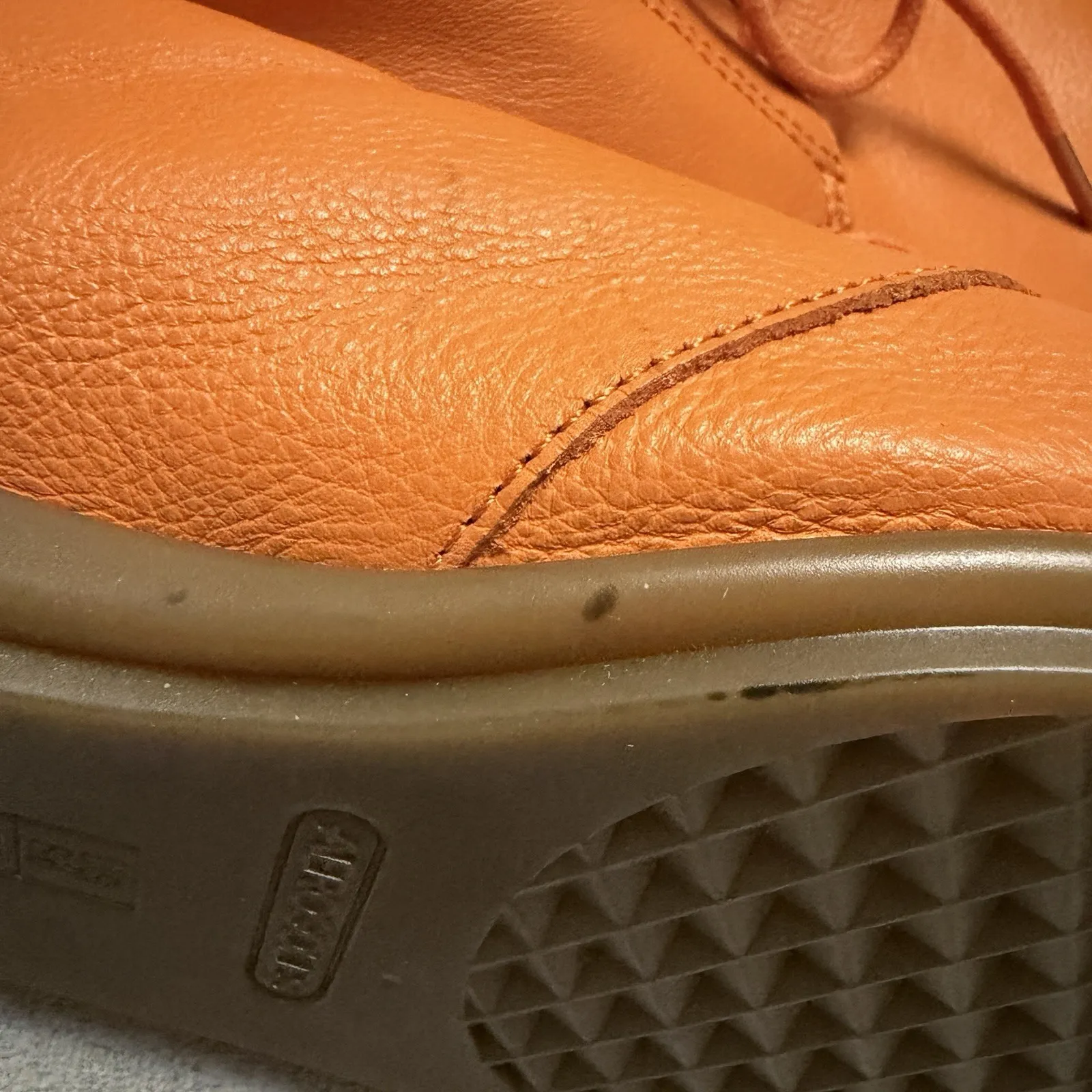 Aerosoles Signature Guitar Solo Orange Soft Leather Oxford Flat Women's Size 8.5 - Image 9