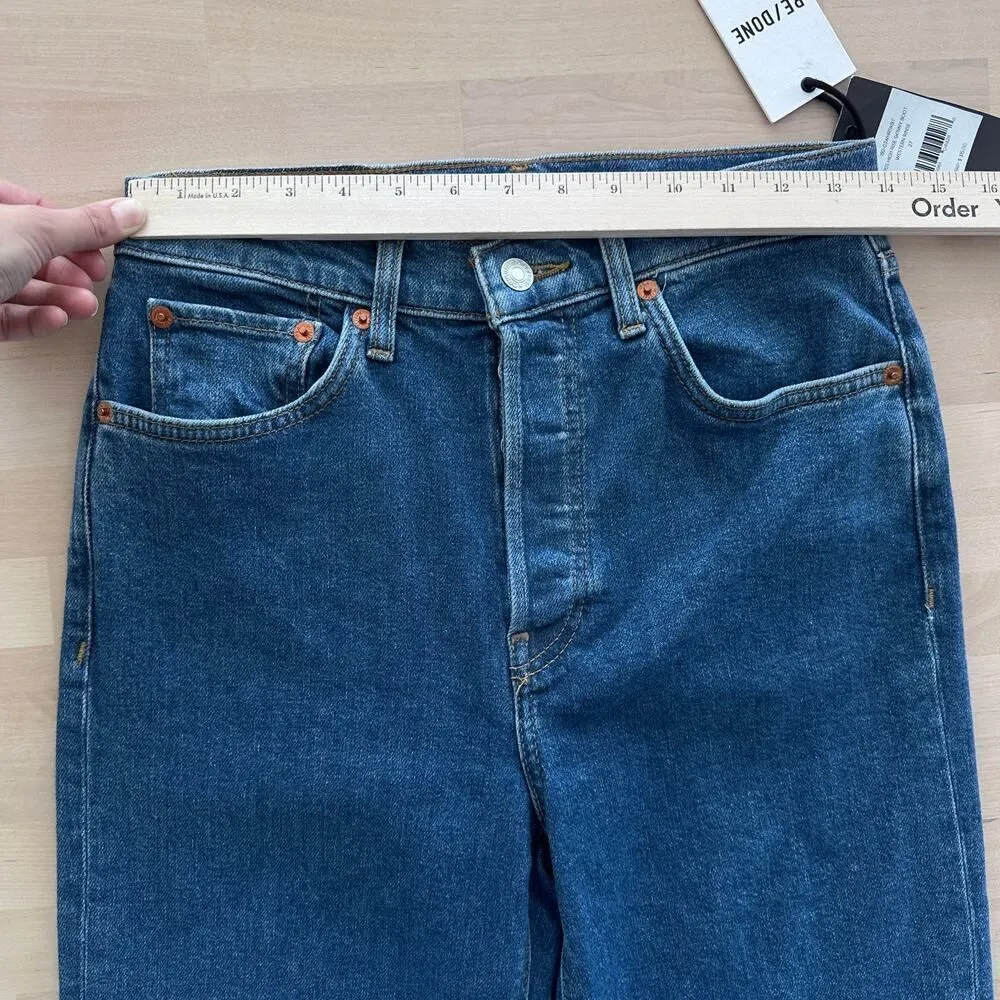 Re/Done Jeans Womens 27 High Rise Skinny Boot Western Rinse Stretch - Image 13